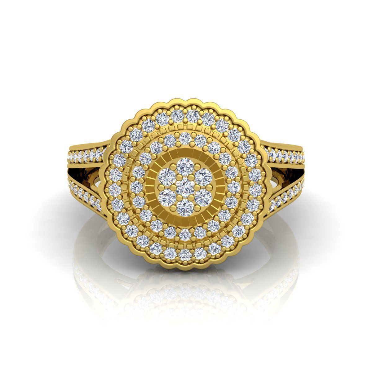 Fancy Look Ring 3D print model_3