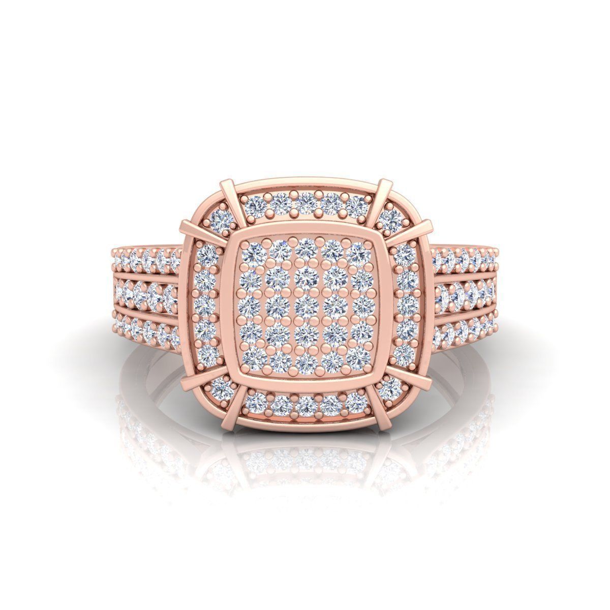 Fancy Halo Ring 3D print model_2