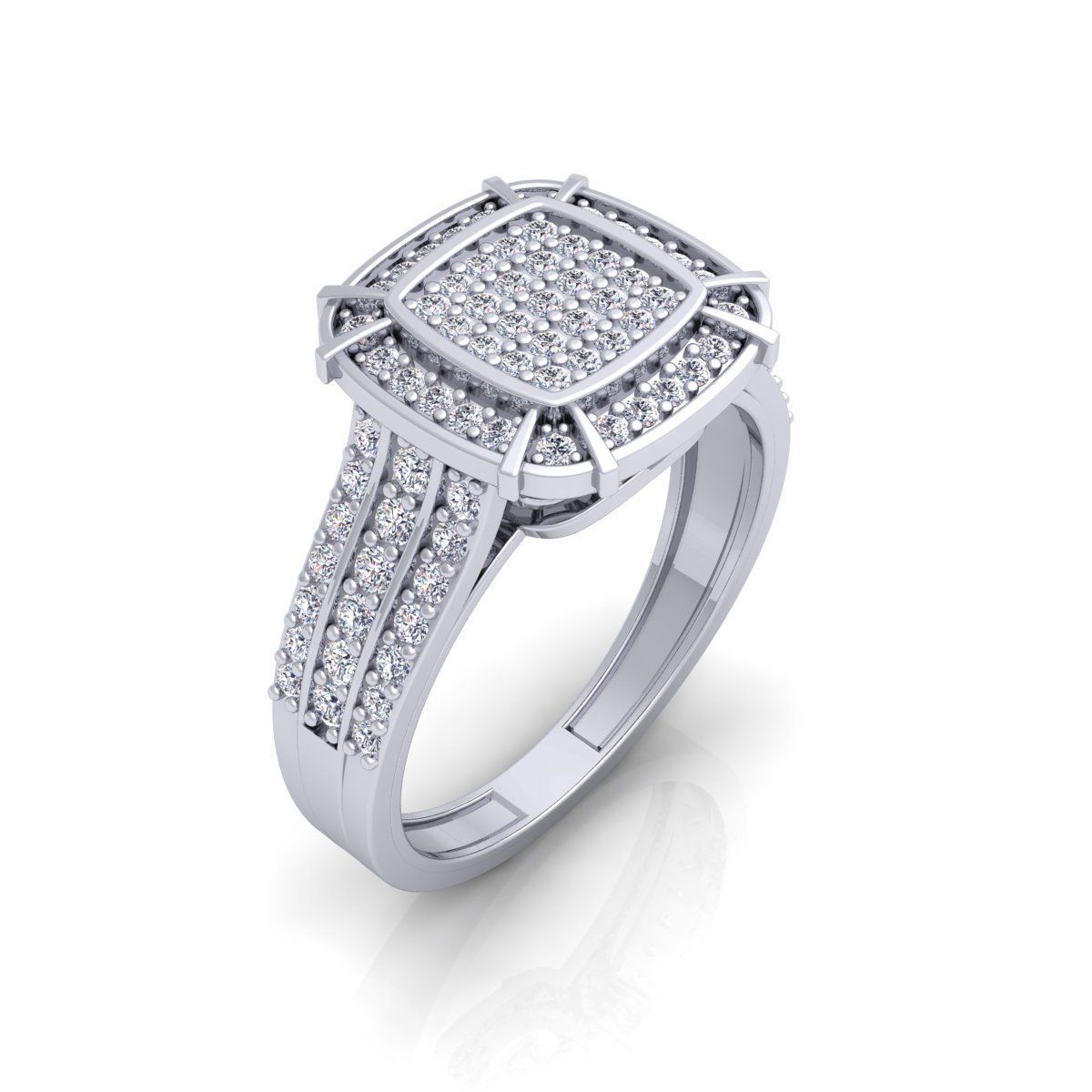 Fancy Halo Ring 3D print model_11