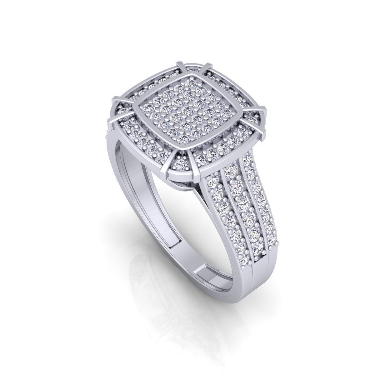 Fancy Halo Ring 3D print model_14