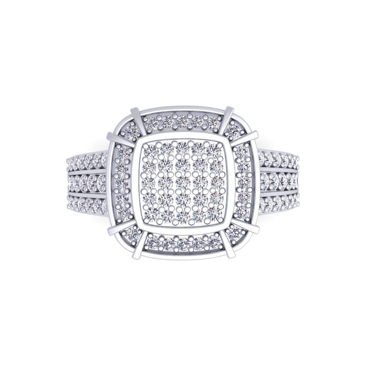 Fancy Halo Ring 3D print model_9