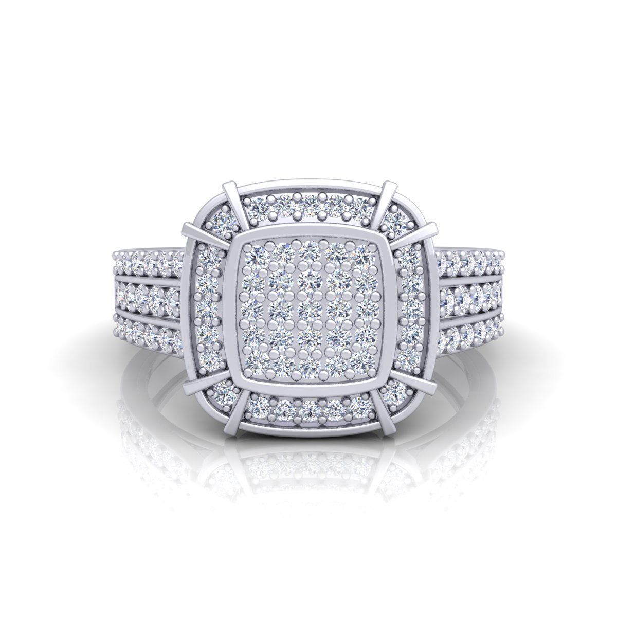 Fancy Halo Ring 3D print model_1