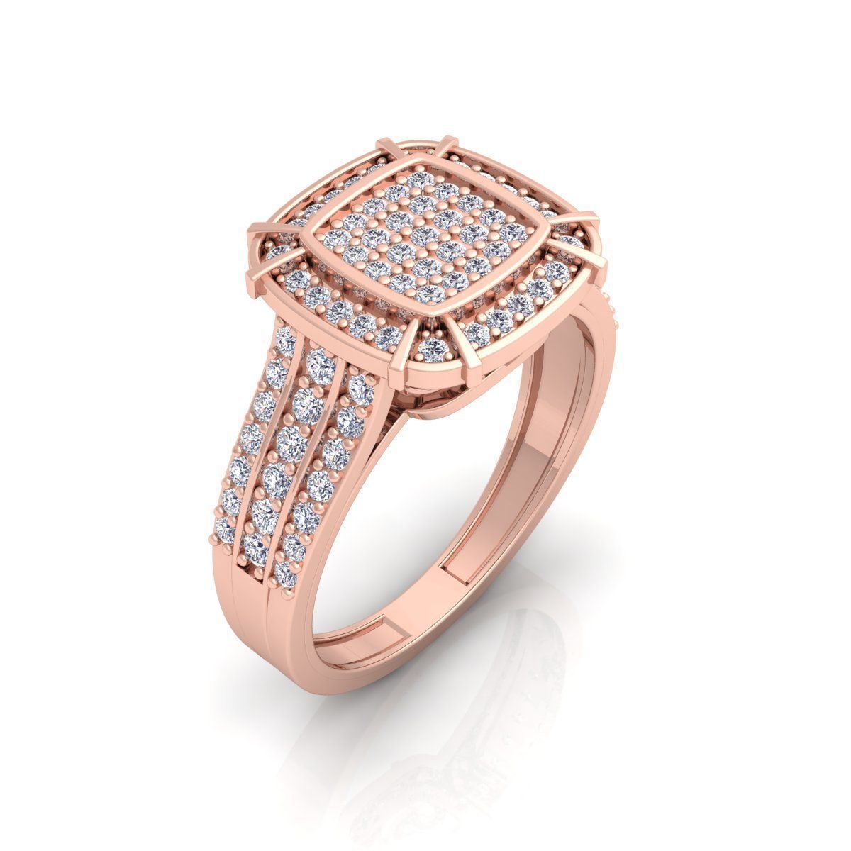 Fancy Halo Ring 3D print model_10