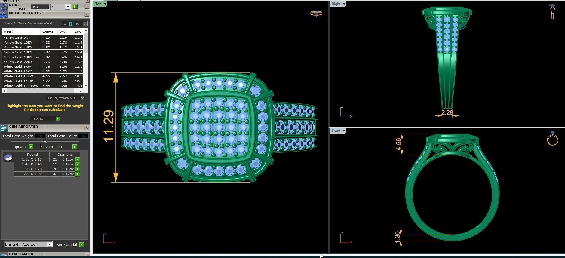Fancy Halo Ring 3D print model_6