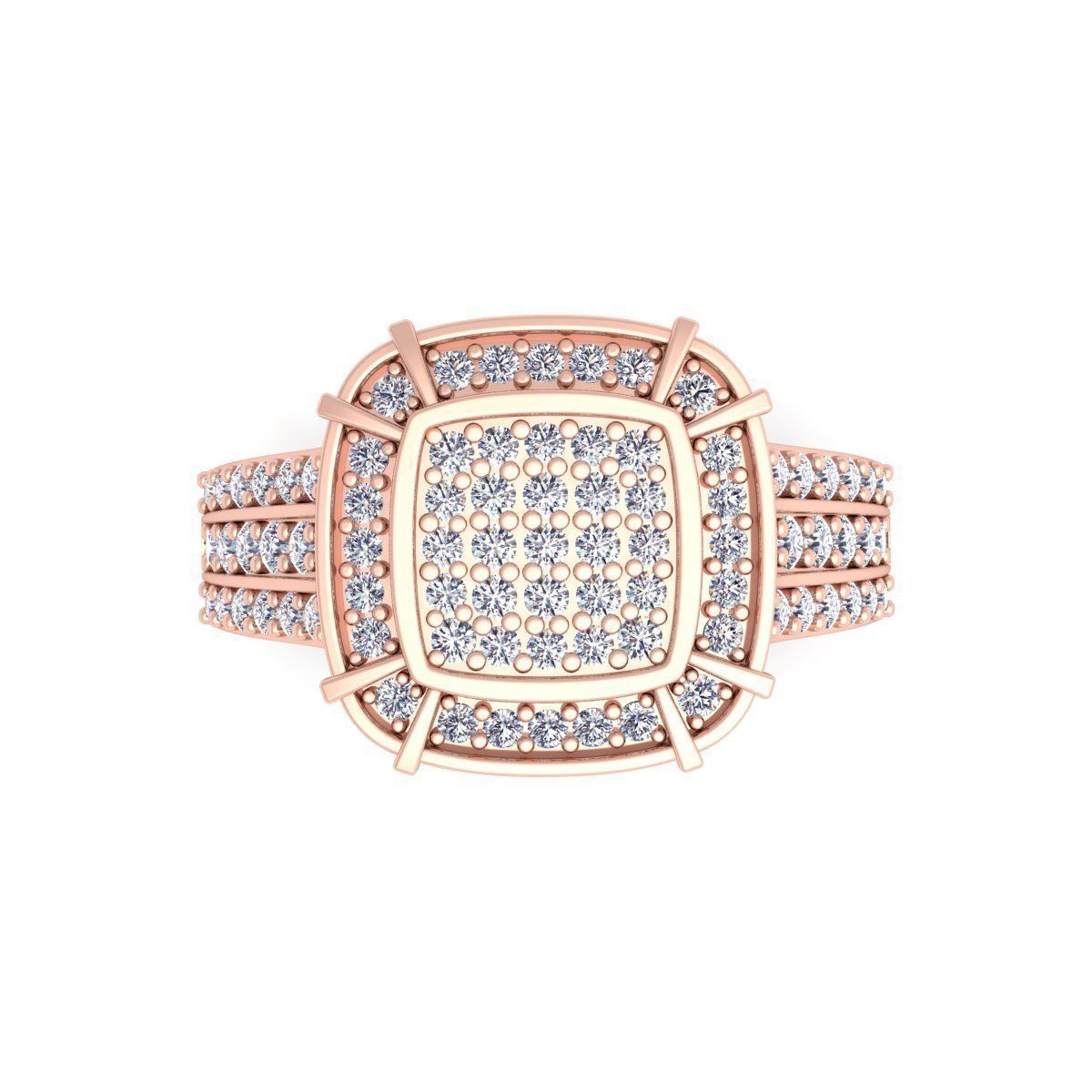 Fancy Halo Ring 3D print model_8