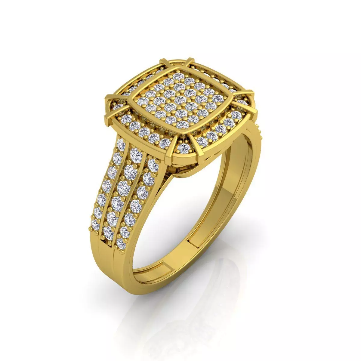 Fancy Halo Ring 3D print model_0