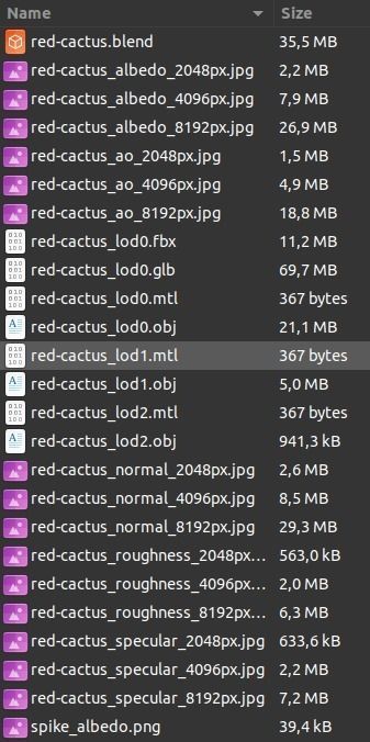 Little red cactus in a pod 3D model_16