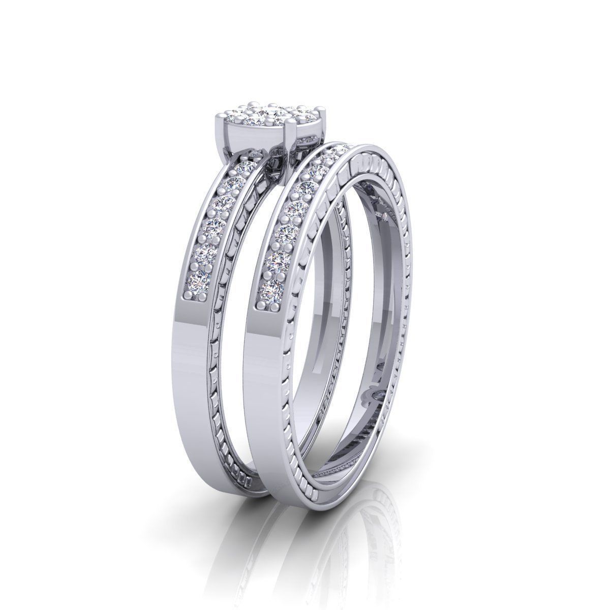 Fancy Set Wedding 3D print model_6