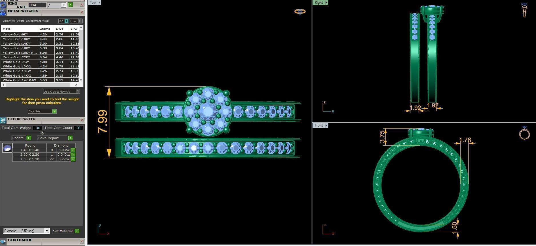 Fancy Set Wedding 3D print model_5