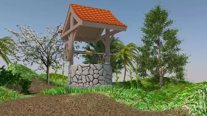 Water WellMedieval Water Well 3D 3D model