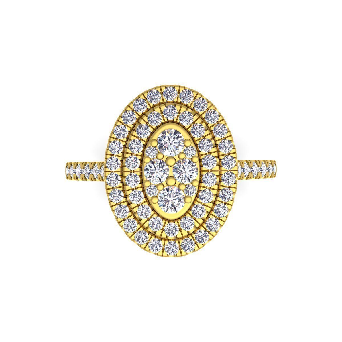 Two Fancy Halo Ring  3D print model_10