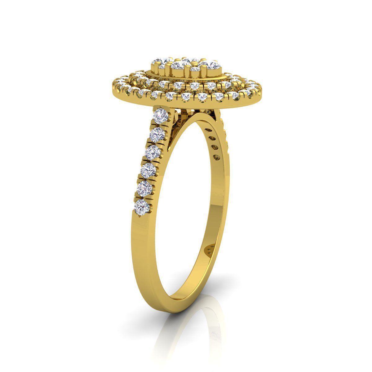 Two Fancy Halo Ring  3D print model_7