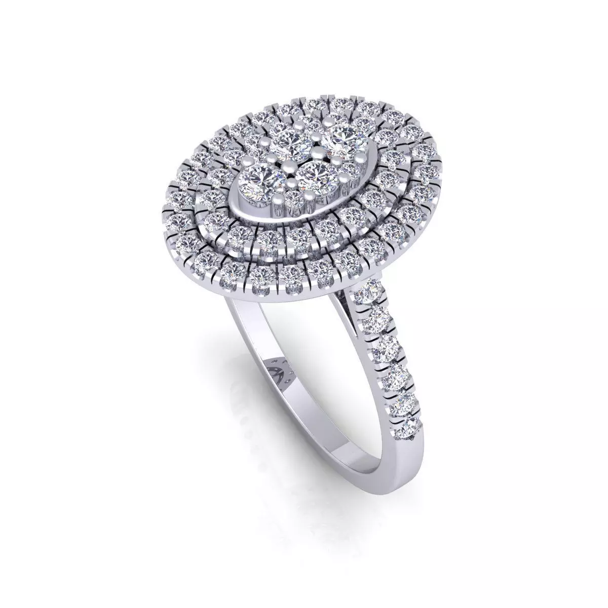 Two Fancy Halo Ring  3D print model_0