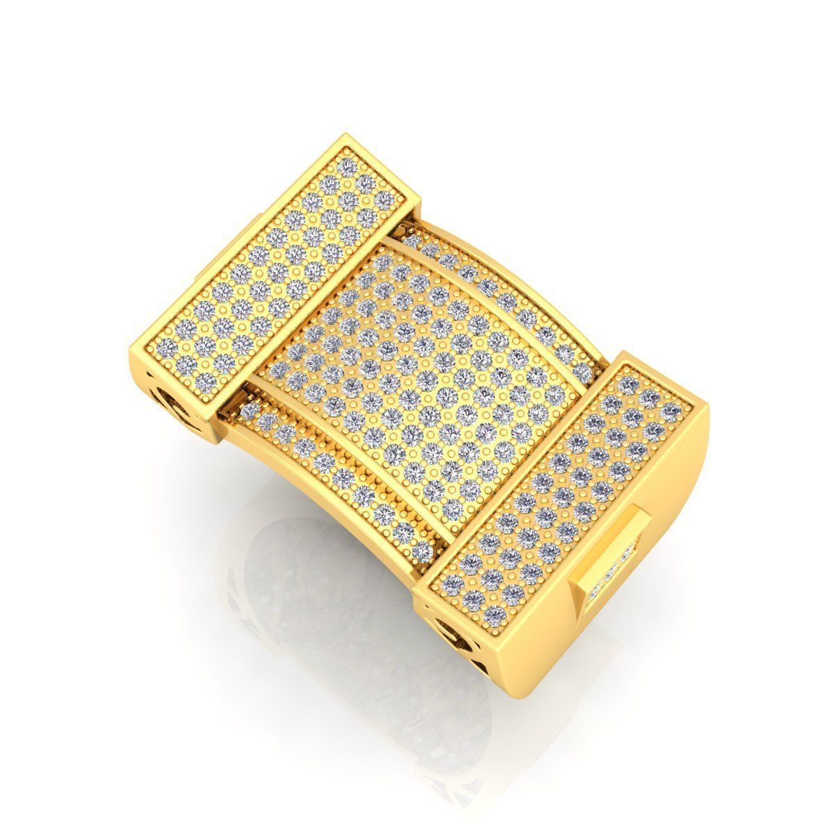 Fancy Mens Ring 08 3D print model_12