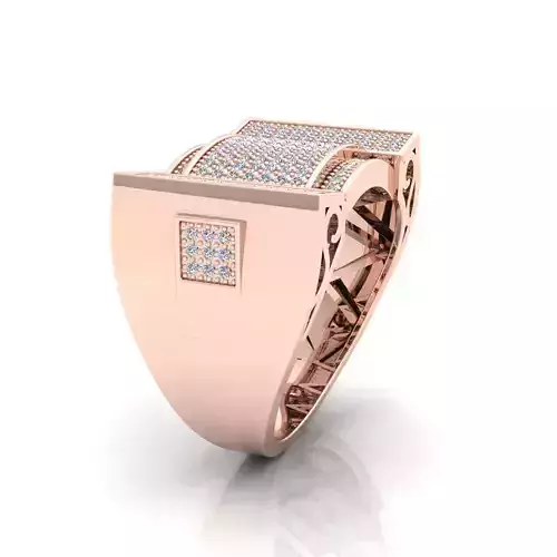 Fancy Mens Ring 08 3D print model