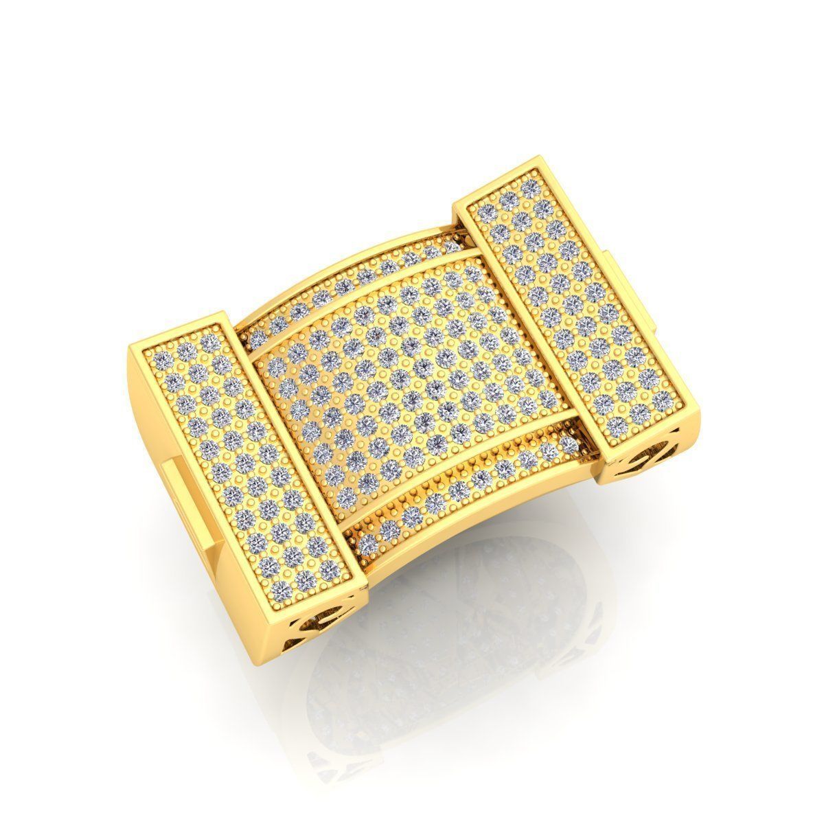 Fancy Mens Ring 08 3D print model_8