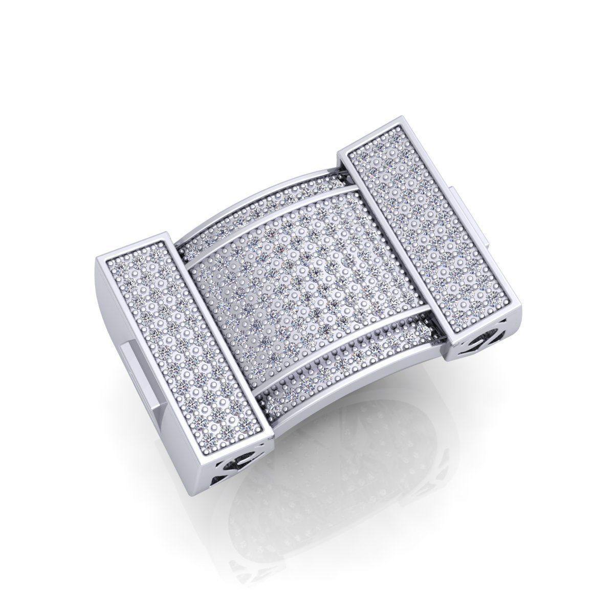 Fancy Mens Ring 08 3D print model_6