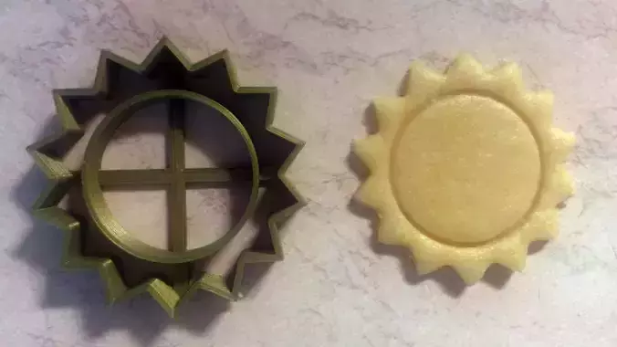 Sun cookie cutter 3D print model