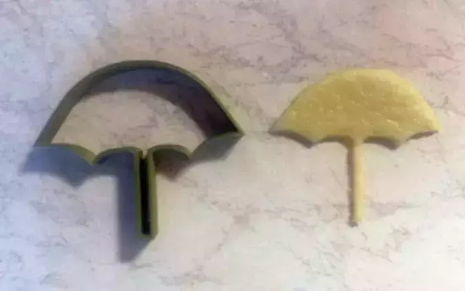 Umbrella cookie cutter 3D print model