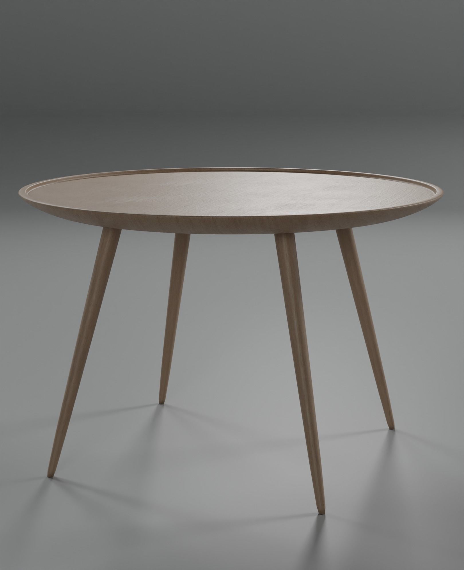 Wooden Table and Chair pack 3D model_5