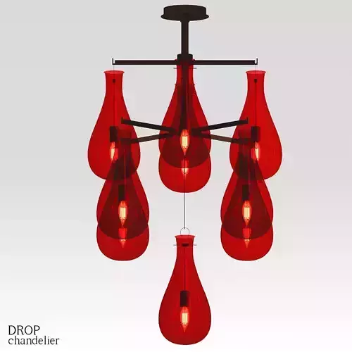 DROP 1 chandelier 3D model