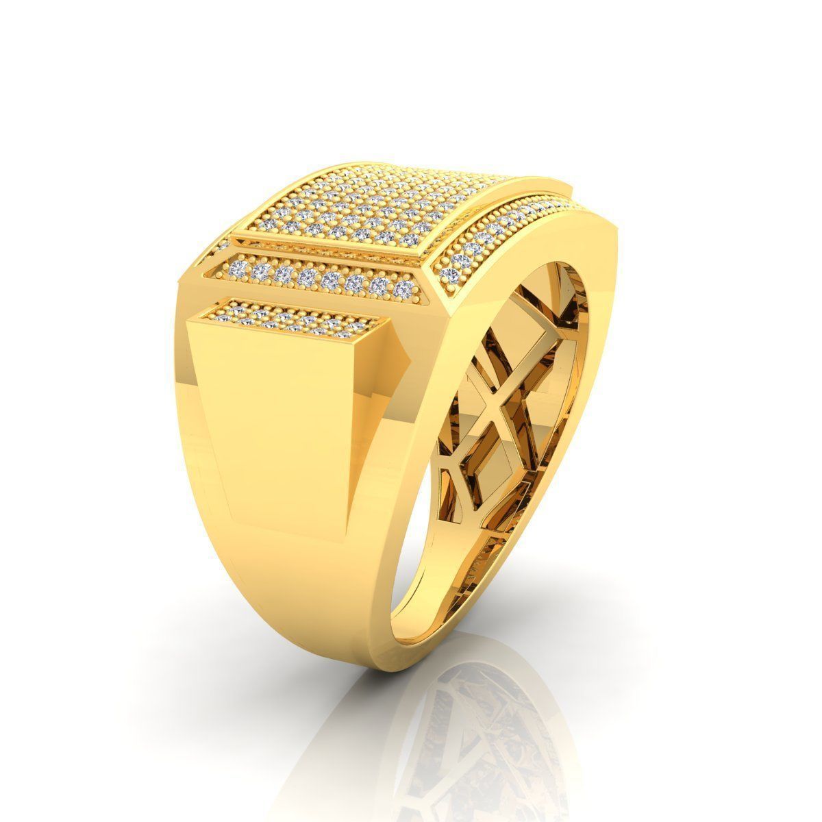 Mens Ring 10 3D print model_2