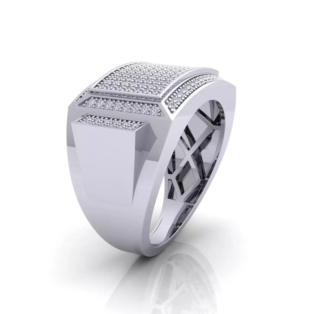 Mens Ring 10 3D print model_0