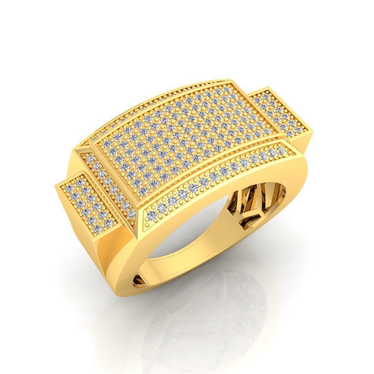 Mens Ring 10 3D print model_9