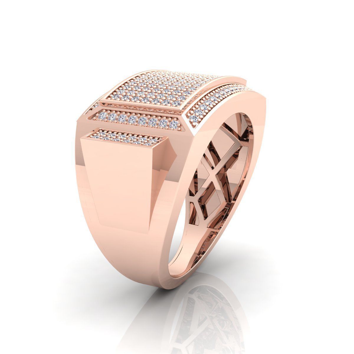 Mens Ring 10 3D print model_1