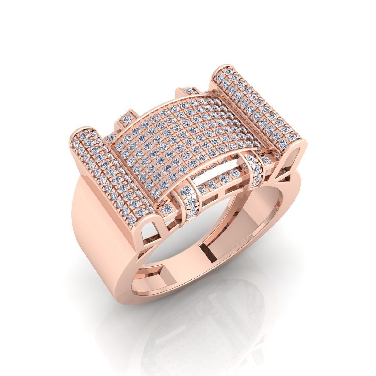 Fancy Mens Ring 11 3D print model_1