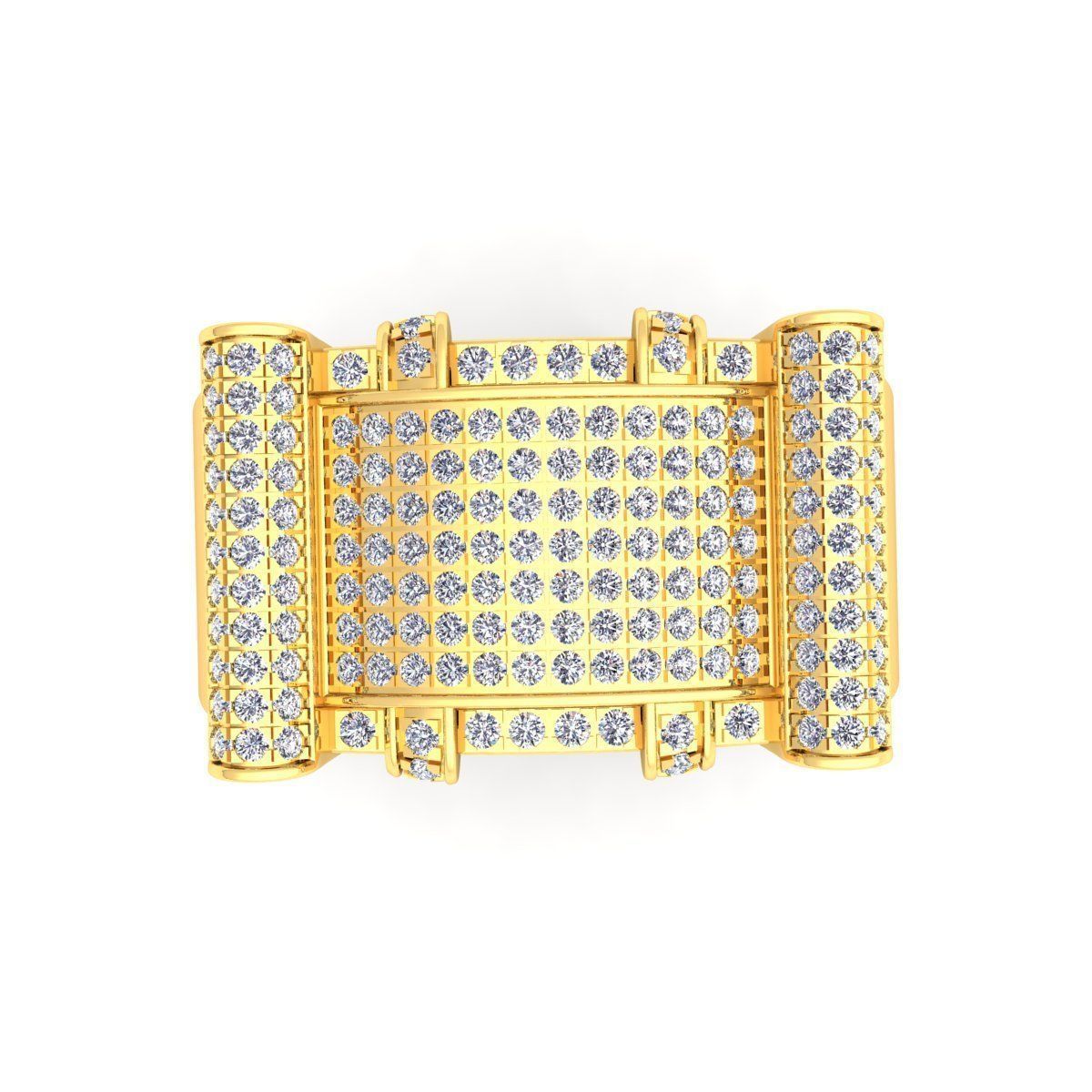 Fancy Mens Ring 11 3D print model_9