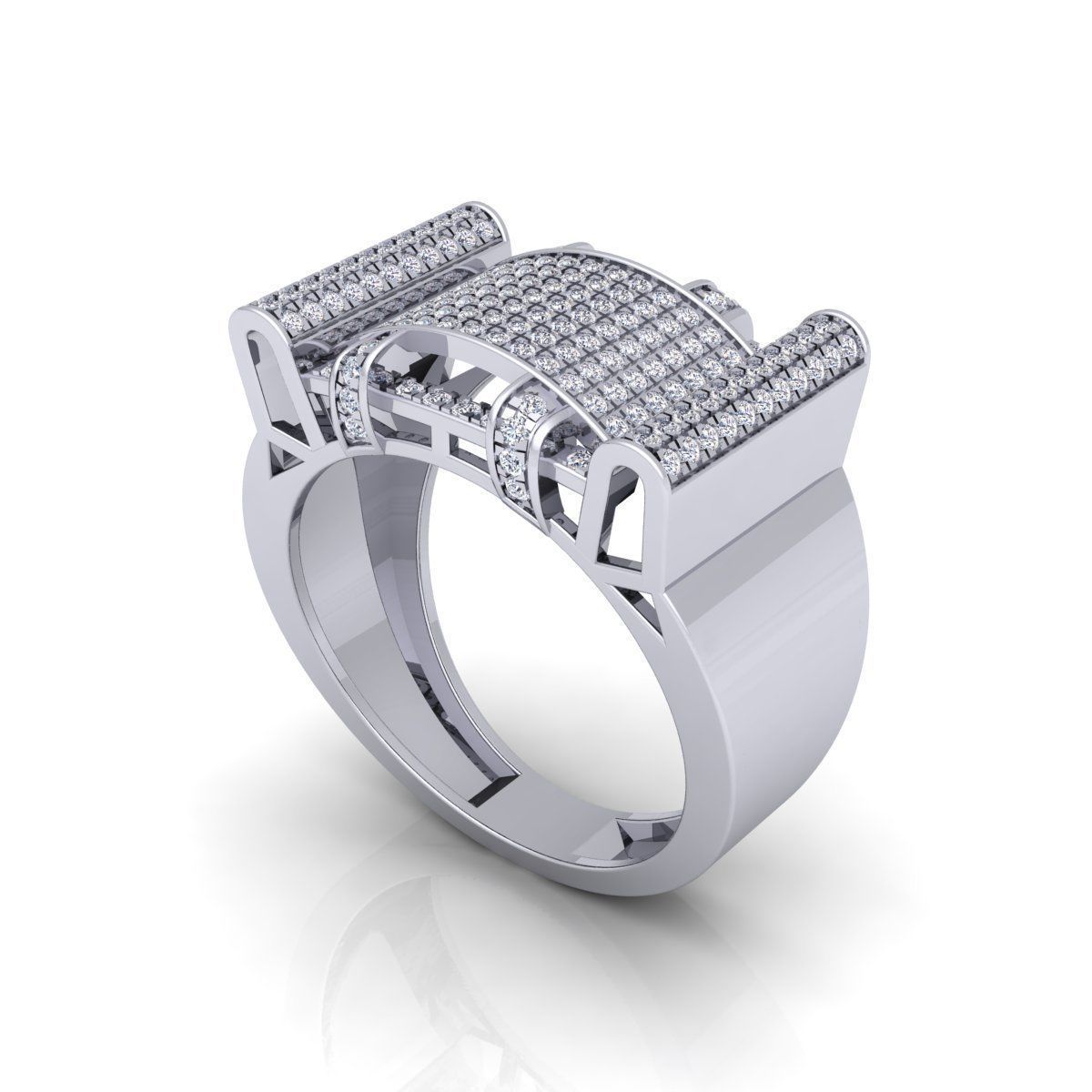 Fancy Mens Ring 11 3D print model_10
