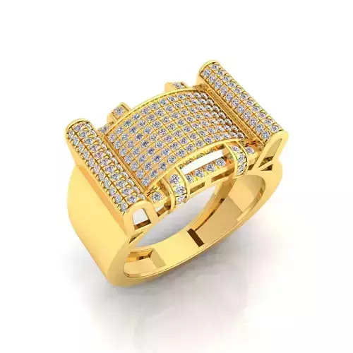 Fancy Mens Ring 11 3D print model