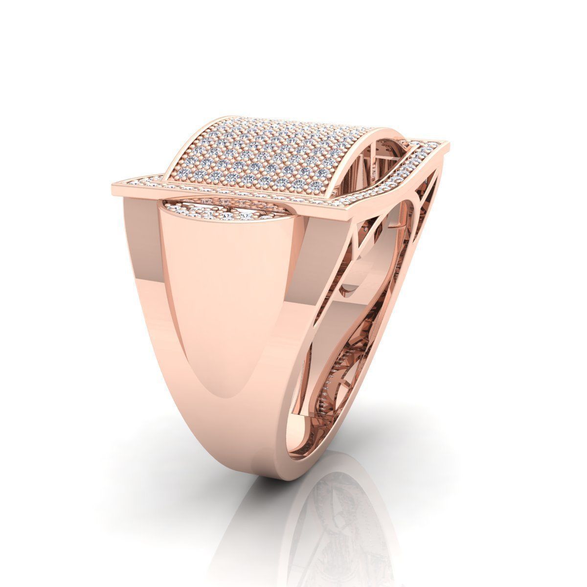 Mens Ring  3D print model_3