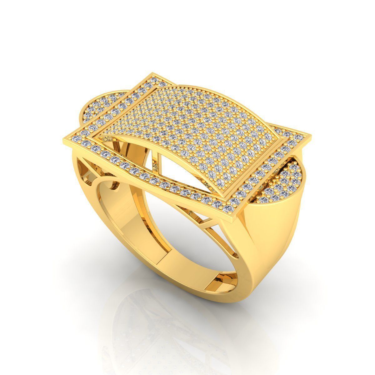Mens Ring  3D print model_12