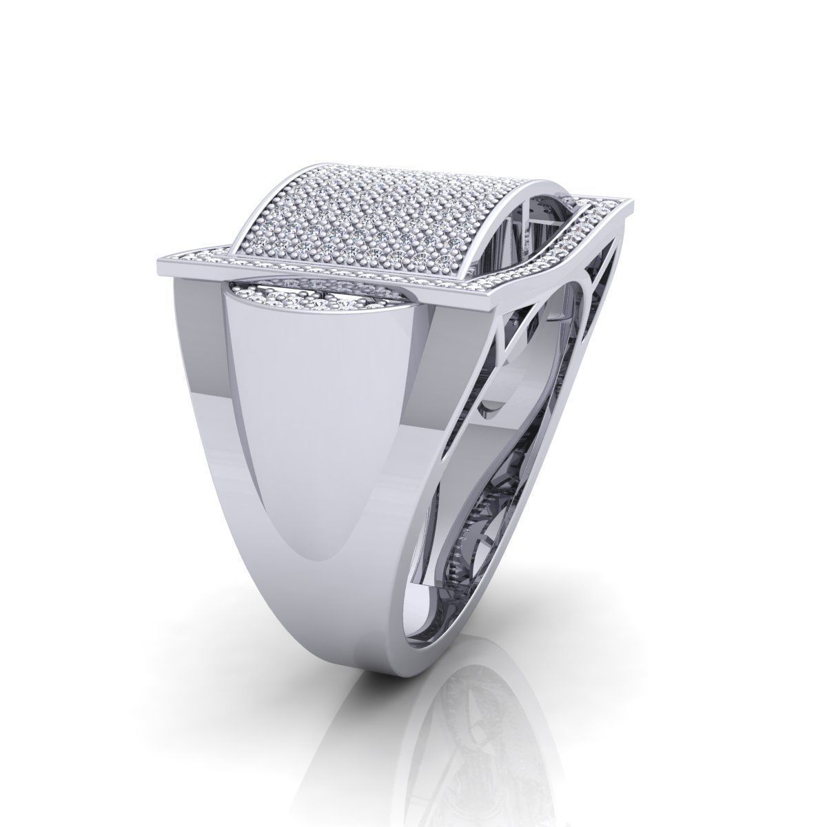 Mens Ring  3D print model_5