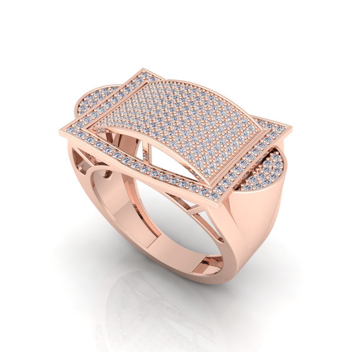 Mens Ring  3D print model_11