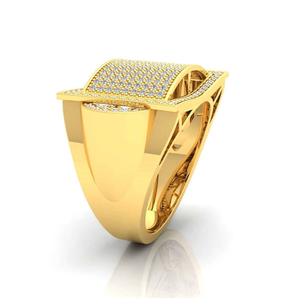 Mens Ring  3D print model_4