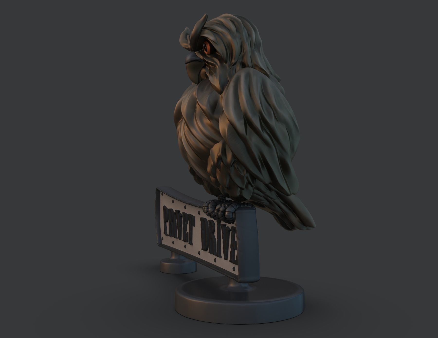 Privet drive sign 3D model 3D printable | CGTrader