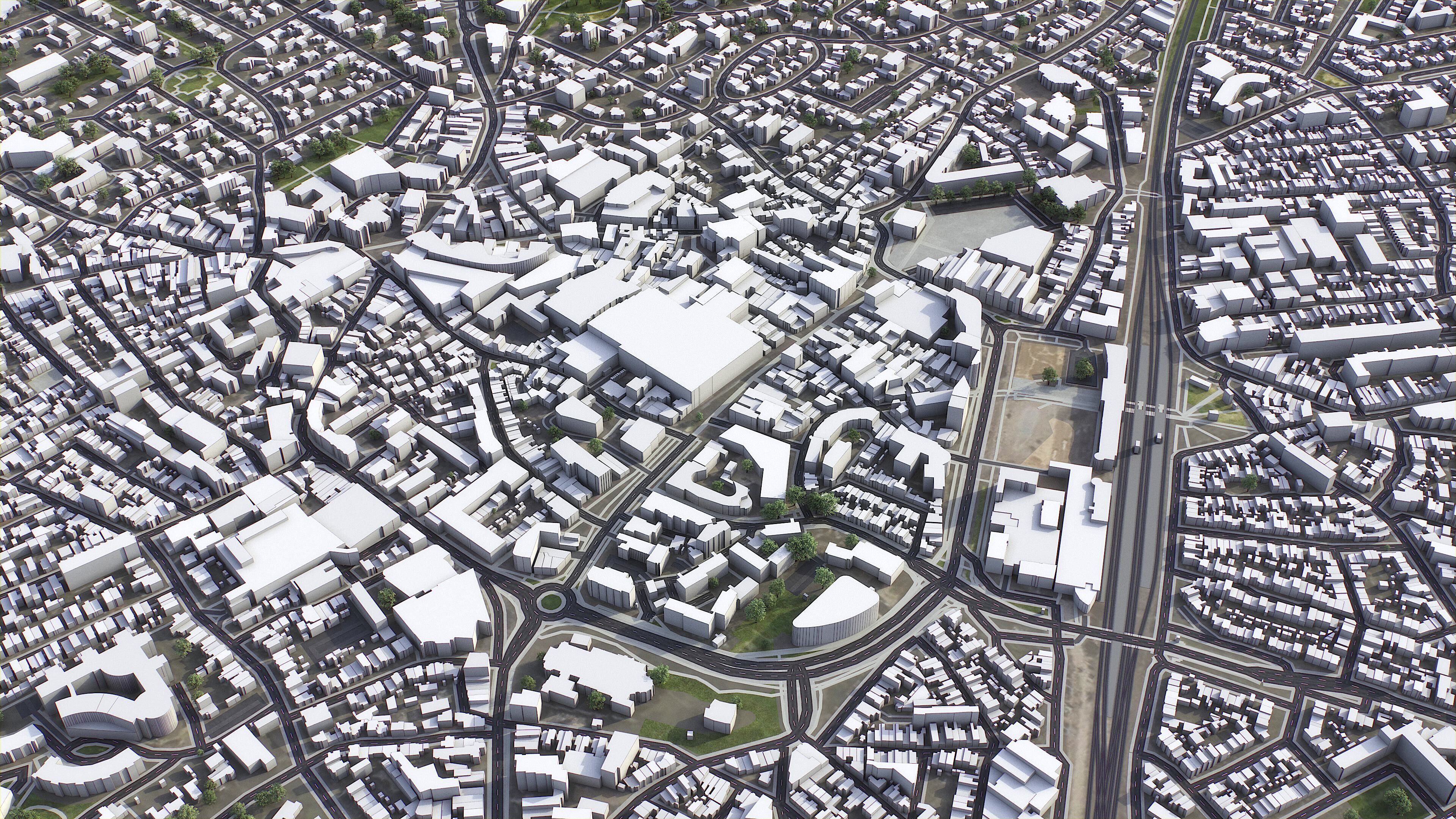 Hilversum - 3D City Model Low-poly 3D model_7