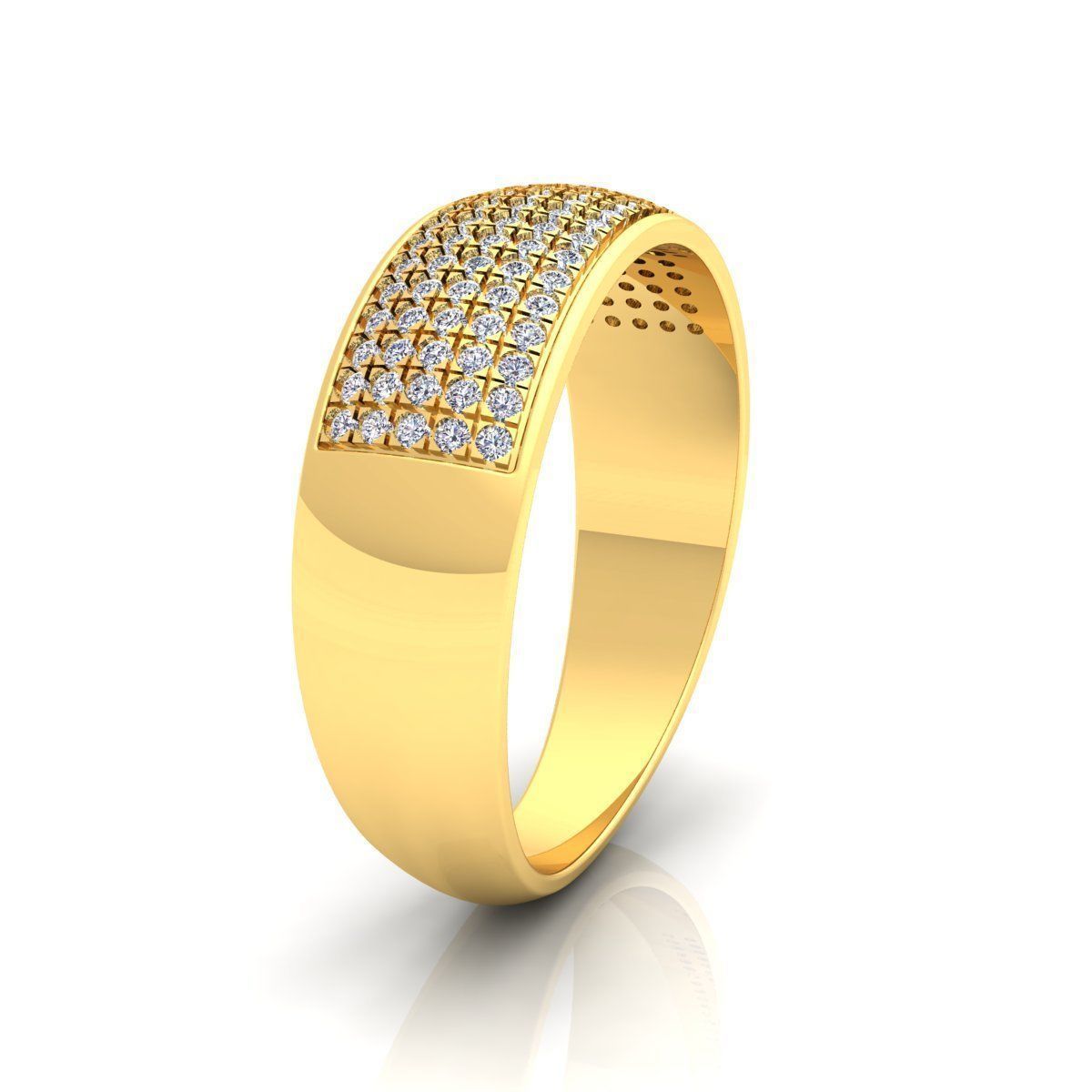 Simple Mens Ring 12 3D print model_2