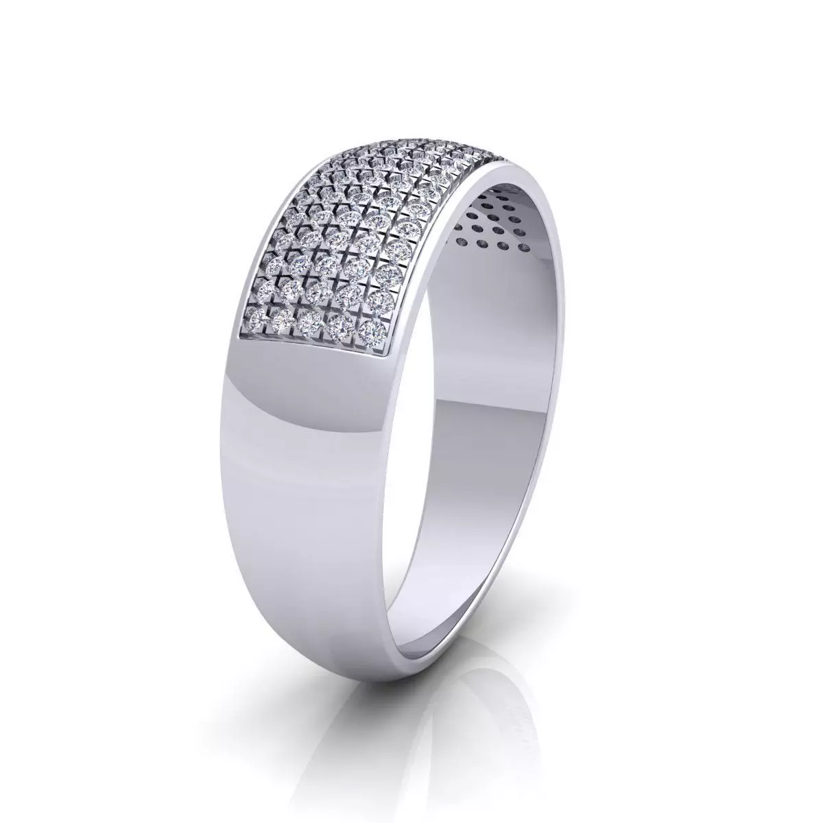 Simple Mens Ring 12 3D print model_0