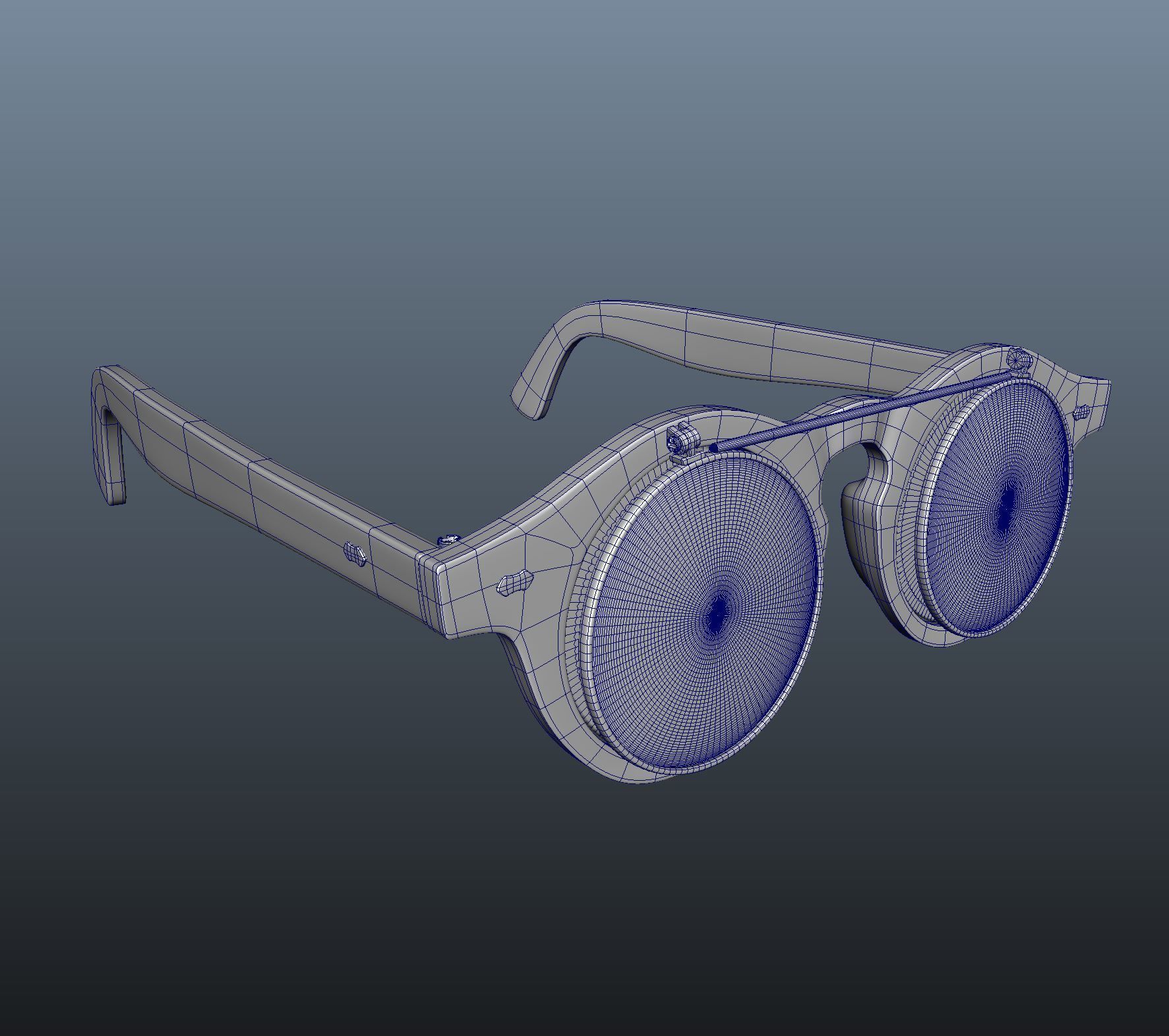 Flip-up Sunglasses 3D model_3