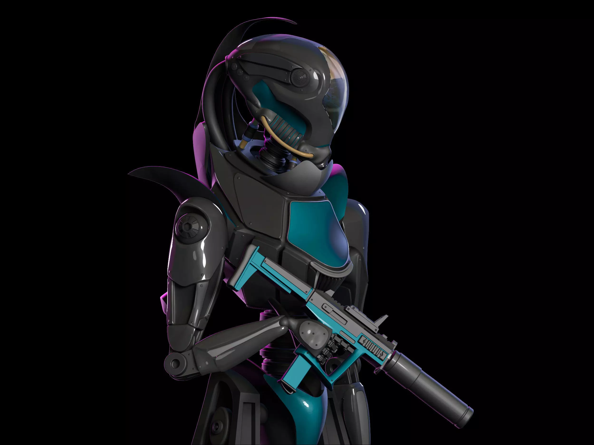 robo scifi 3D model_0