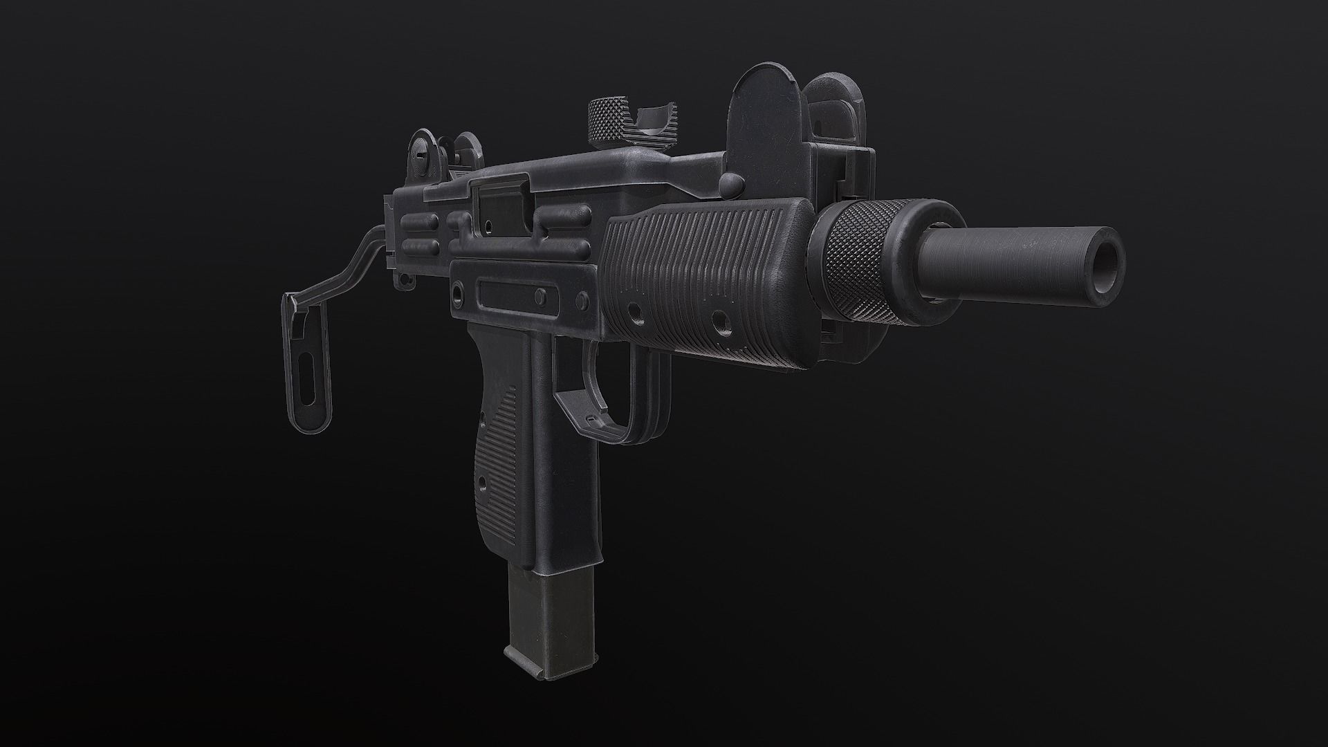 UZI - Submachine Gun 3D model_7