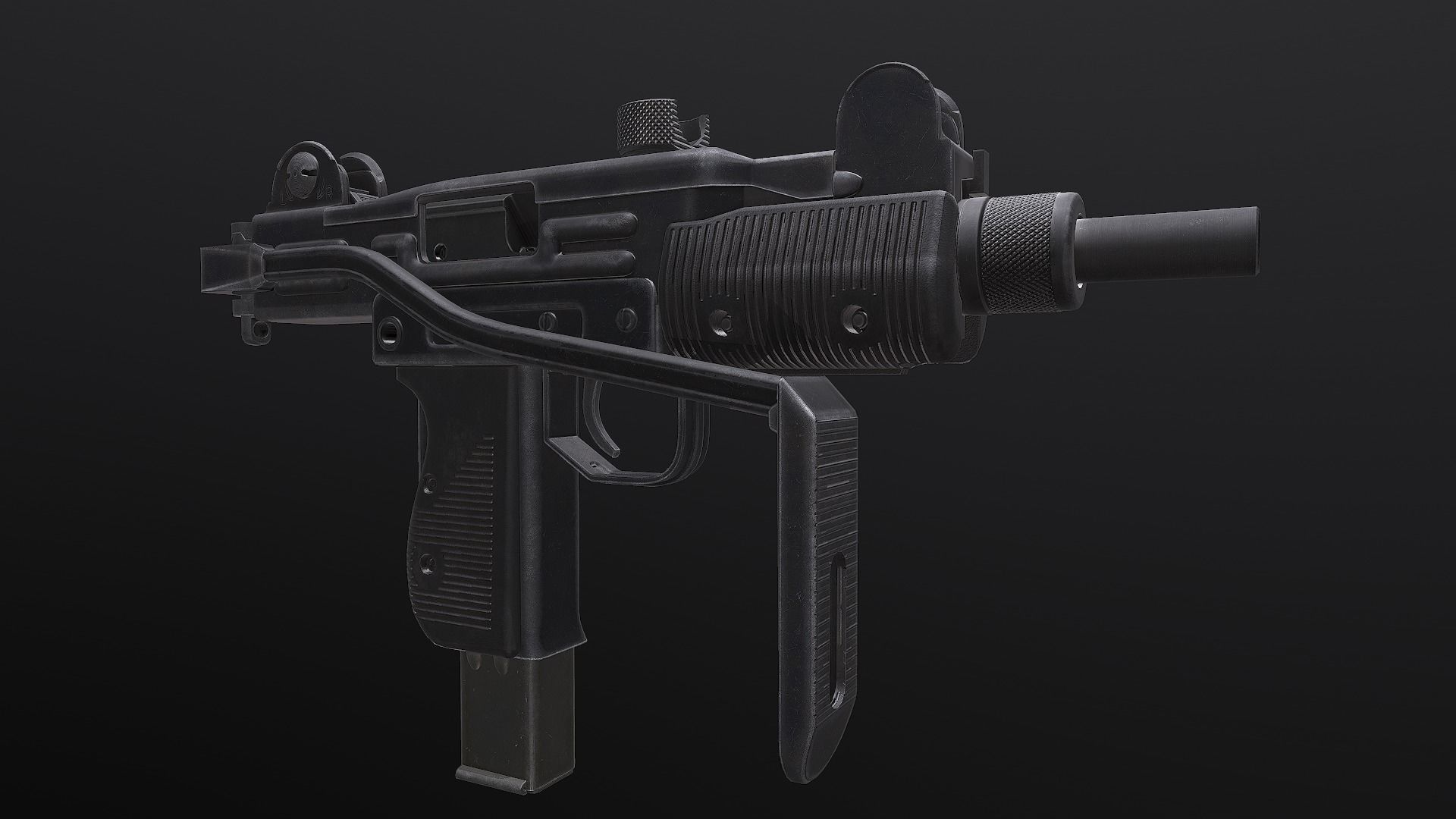 UZI - Submachine Gun 3D model_13