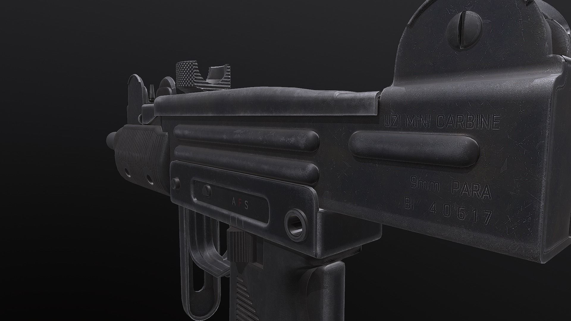 UZI - Submachine Gun 3D model_11