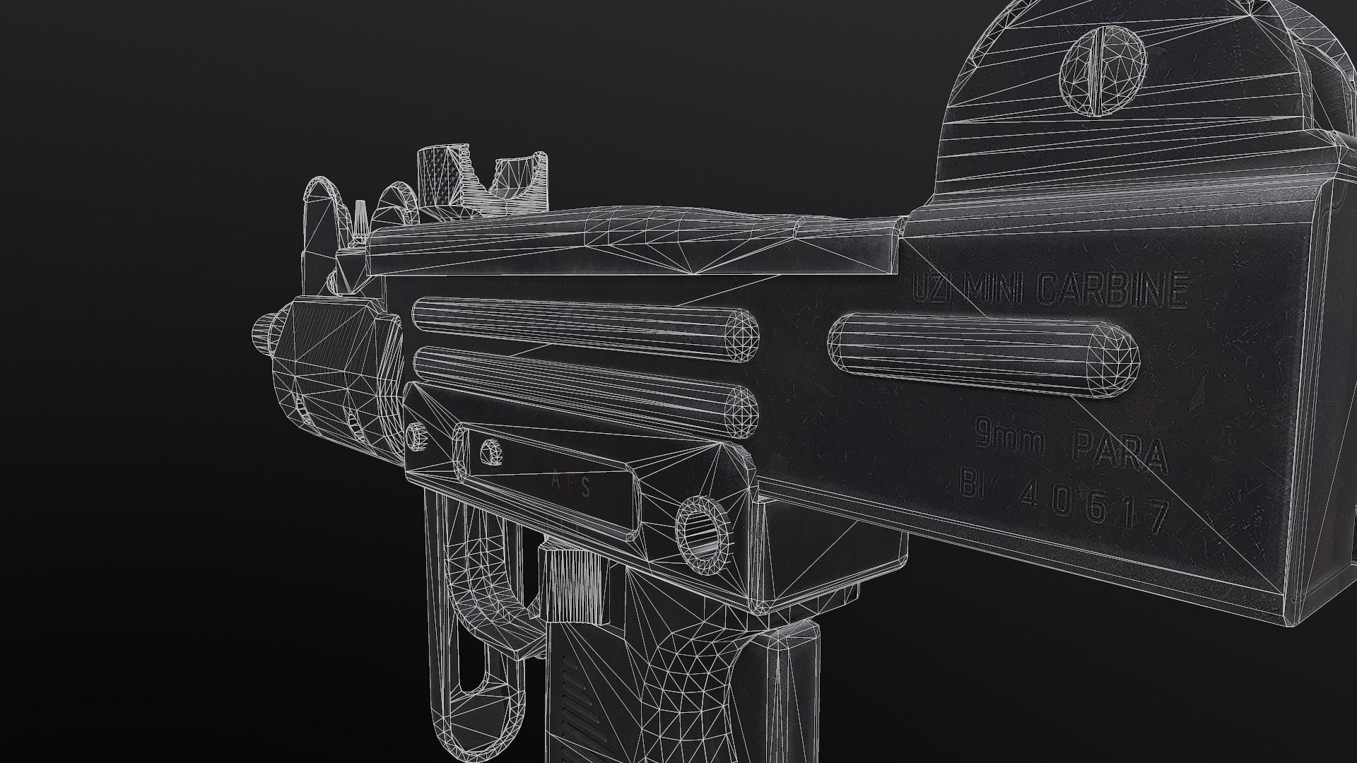 UZI - Submachine Gun 3D model_12