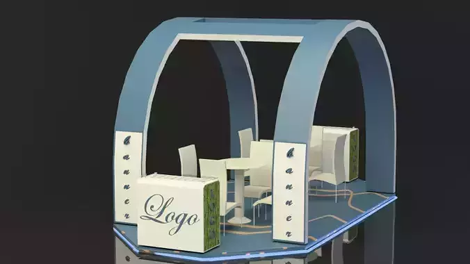 Exhibition Booth 3D model