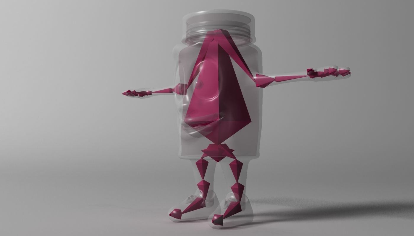 Cartoon Covid Killer RIGGED and Animated Low-poly 3D model_10